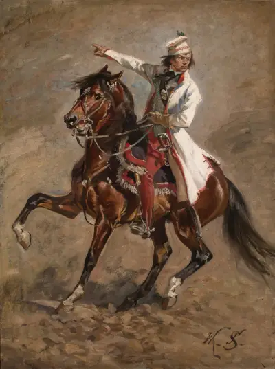 Kościuszko zu Pferde von Wojciech Kossak