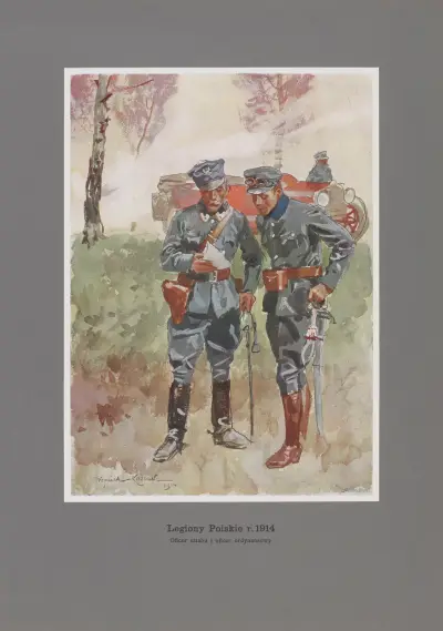 Oficer sztabu i oficer ordynansowy av Wojciech Kossak