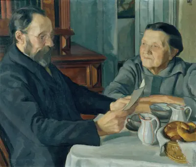 Konstnärens föräldrar av Wojciech Weiss
