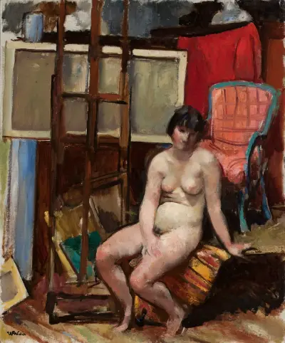 Kvinnlig modell av Wojciech Weiss