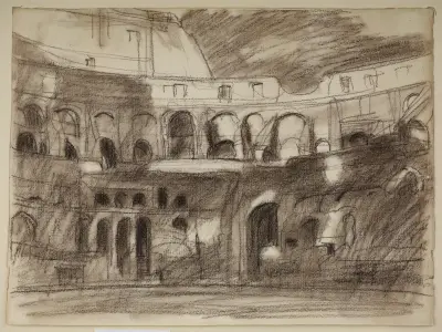 Colosseums interiör av Wojciech Weiss