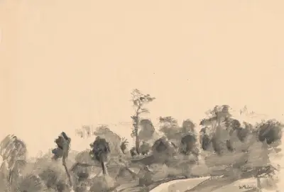 Kraków i fjärran II av Wojciech Weiss