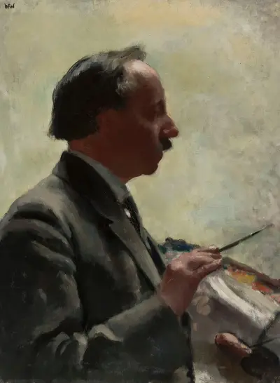 Självporträtt av Wojciech Weiss