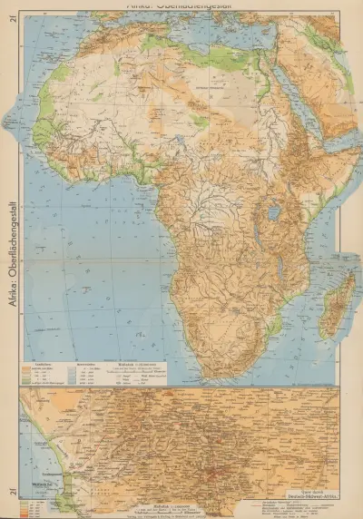 Afrika; Oberflächengestalt av Wolfgang Preuss