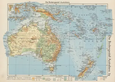 Die Bodengestalt Australiens von Wolfgang Preuss