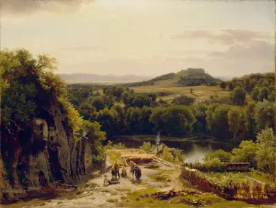 Landscape in the Harz Mountains av Worthington Whittredge