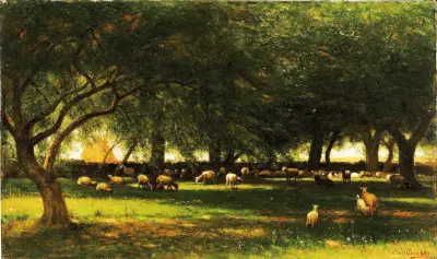 Noon In The Orchard av Worthington Whittredge