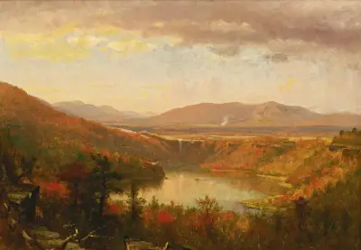 View of Kaaterskill Falls av Worthington Whittredge