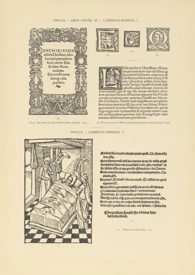 L’art typographique dans les Pays-Bas pendant les années 1500 à 1540 Pl.139 av Wouter Nijhoff