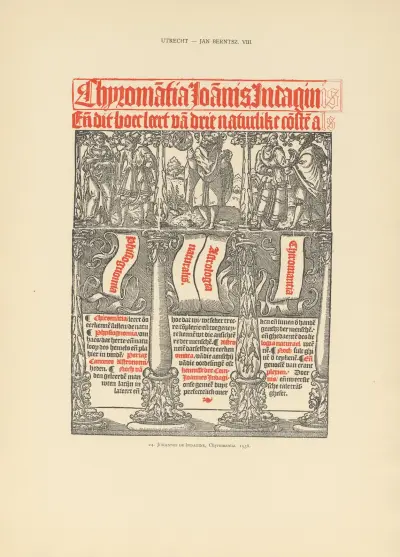 L’art typographique dans les Pays-Bas pendant les années 1500 à 1540 Pl.124 av Wouter Nijhoff