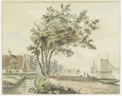 Widok na Zuider Buiten Spaarne z Schalkwijkerweg, Wybrand Hendriks
