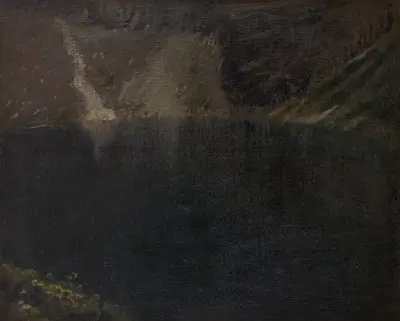 Czarny Staw (Black Lake) av Leon Wyczółkowski