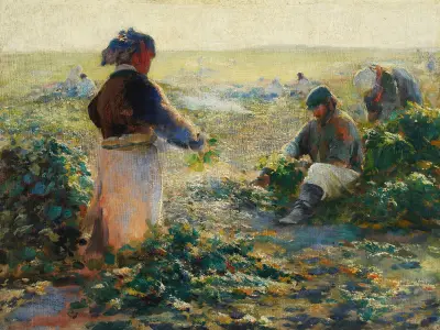 Digging Beets I av Leon Wyczółkowski