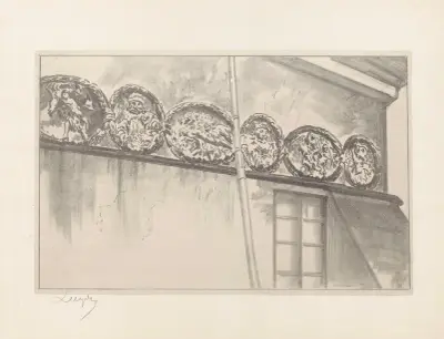 Frieze on the Seminary building av Leon Wyczółkowski