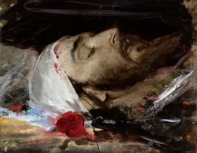 Head of Christ av Leon Wyczółkowski
