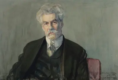 Portrait of Miłosz Kotarbiński av Leon Wyczółkowski