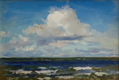 Sea at Połąga av Leon Wyczółkowski