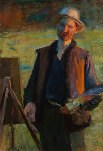 Self-Portrait, 1896 av Leon Wyczółkowski