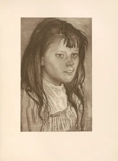 Głowa dziewczynki av Stanisław Wyspiański