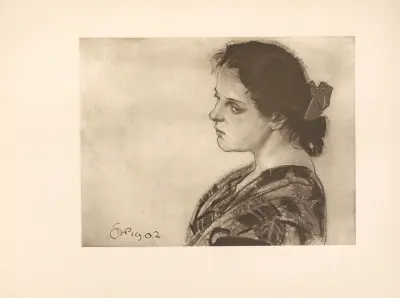 Portret M. Raczynskiej av Stanisław Wyspiański