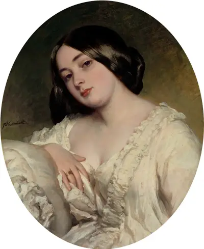 Portrait of a lady – nr 2 av Franz Xaver Winterhalter