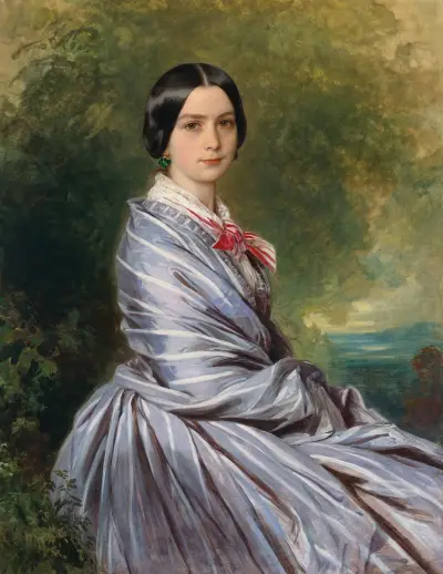 Porträt der Augusta Wichrow von Franz Xaver Winterhalter