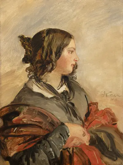 Porträtt av den unga drottning Victoria av Franz Xaver Winterhalter