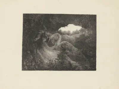 Léda et le Cygne av Ker-Xavier Roussel