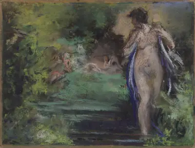Nu dans la verdure av Ker-Xavier Roussel