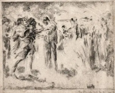 Scène mythologique av Ker-Xavier Roussel