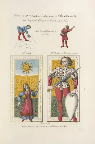 Cartes du XVme. siècle, éxécutées pour le roi Charles VI, par Jacquemin Gringonneur peintre de la cour av Nicolas Xavier Willemin
