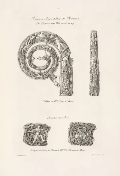 Crosse en ivoire d’Yves de Chartres av Nicolas Xavier Willemin
