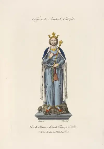 Figur av Karl den enfaldige av Nicolas Xavier Willemin