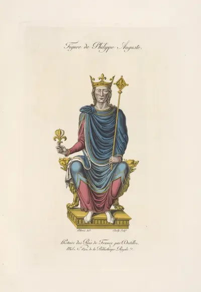 Figur av Filip August av Nicolas Xavier Willemin