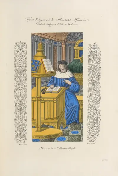 Figure d’Enguerand de Monstrelet historien, prévôst de Cambray et bailli de Walincours. av Nicolas Xavier Willemin