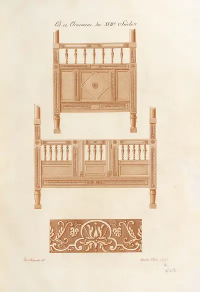 Ett ornament från 1600-talet. av Nicolas Xavier Willemin