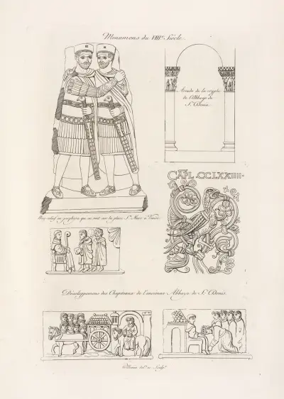 Monument från 800-talet. av Nicolas Xavier Willemin