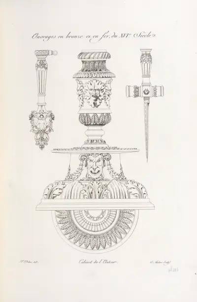 Ouvrages en bronze et en fer, du XVIe. siècle. av Nicolas Xavier Willemin
