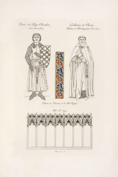 Pierre de Roye chevalier, (vers l’an 1280.); Guillaume de Chesey, chantre de Mortaing, (vers l’an 1509.) av Nicolas Xavier Willemin