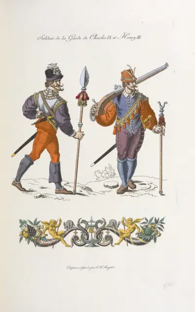 Karl IX:s och Henrik III:s gardessoldater av Nicolas Xavier Willemin