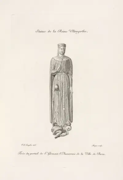 Statue der Königin Ultrogothe von Nicolas Xavier Willemin