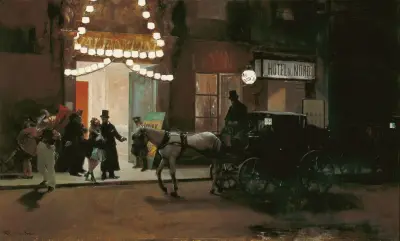 Verlassen des Maskenballs von Raimundo de Madrazo y Garreta