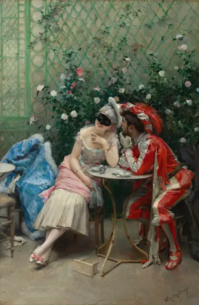 Maskenspieler von Raimundo de Madrazo y Garreta