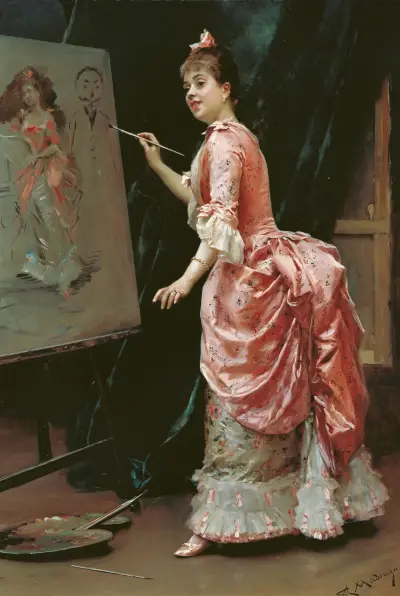 Model Making Mischief von Raimundo de Madrazo y Garreta