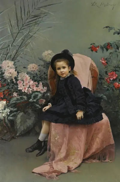 Porträt von Mercedes de Heeren von Raimundo de Madrazo y Garreta