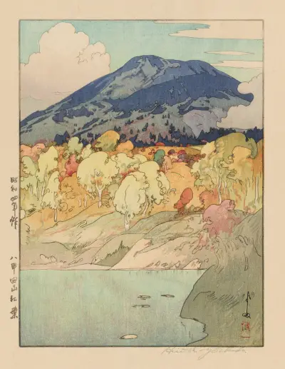 Autumn in Hakkōdasan av Yoshida Hiroshi