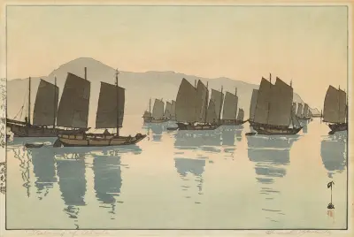 Morning of Abuto from Inland Sea, Second Series av Yoshida Hiroshi