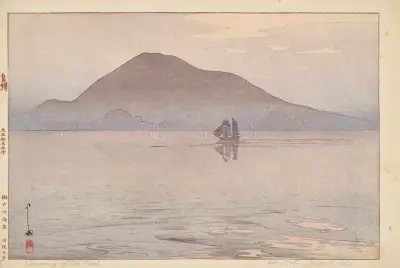 Ugo no yube (Evening after rain) av Yoshida Hiroshi