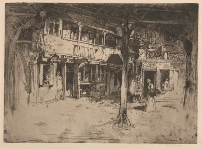 Cour des Bons Enfants, Rouen av David Young Cameron