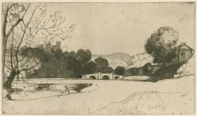 On the Wye at Haddon av David Young Cameron